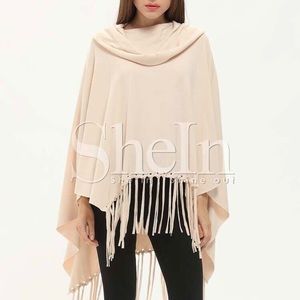 Asymmetric Fringe High Low Poncho